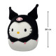 М'яка іграшка Squishmallows - Хелоу Кітті в образі Куромі (20 cm)