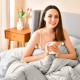 Ковдра IDEIA — Nordic Comfort зимова сіра 200x220 євро (300 г/м2)
