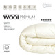 Ковдра IDEIA — Wool Premium вовняна теплое молочна 155x210 полуторна (400 г/м2)