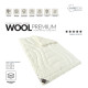 Ковдра IDEIA — Wool Premium вовняна тепла молочна 140x210 полуторна (400 г/м2)
