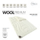 Ковдра IDEIA — Wool Premium вовняна теплое молочна 155x210 полуторна (400 г/м2)