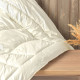 Ковдра IDEIA — Wool Premium вовняна тепла молочна 140x210 полуторна (400 г/м2)