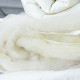 Ковдра IDEIA — Wool Premium вовняна тепла молочна 140x210 полуторна (400 г/м2)