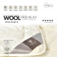 Ковдра IDEIA — Wool Premium вовняна тепла молочна 140x210 полуторна (400 г/м2)