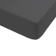 Простирадло на гумці з наволочками сатин premium Lotus Home — Leona антрацит 160*200+50*70 (2)