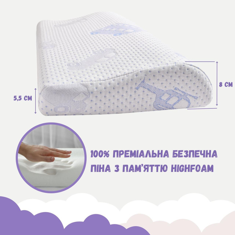 Подушка дитяча IDEIA 47*30*8(5) - Papaella Memory Foam ортопедична Подушка дитяча IDEIA 47*30*8(5) - Papaella Memory Foam ортопедична