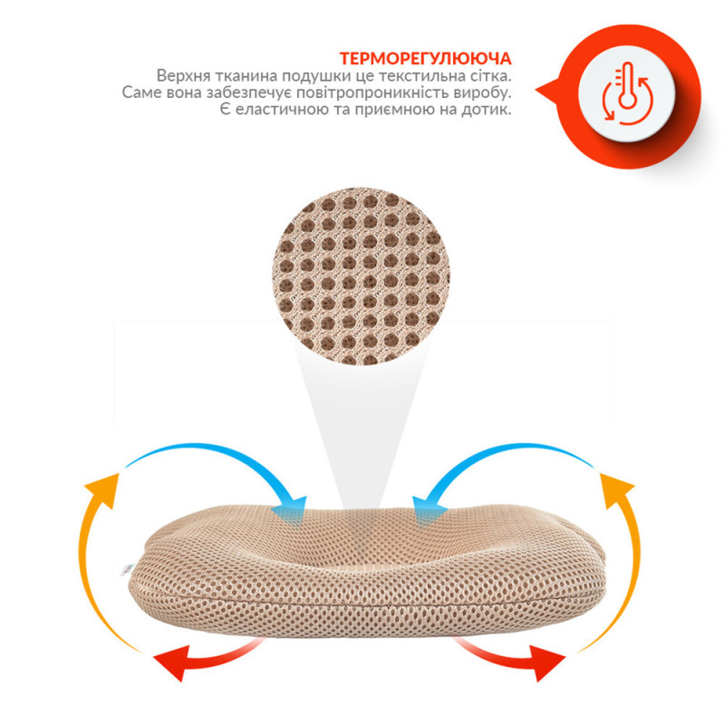 Подушка дитяча IDEIA Papaella 20x27x5 — Ведмедик ортопедична бежева Подушка дитяча IDEIA Papaella 20x27x5 — Ведмедик ортопедична бежева