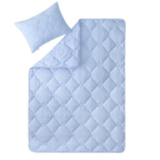 Набір ковдра з подушкою IDEIA — Лаванда пудра 140x210 + 50x70 полуторний