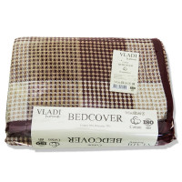 Покривало Vladi - BOB біло-пісочно-бордо 170*210 двоспальне
