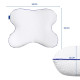 Подушка ортопедична IDEIA - Memory Foam 58х50х12 метелик з ефектом пам'яті та наволочкою на блискавці білий