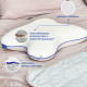 Подушка ортопедична IDEIA - Memory Foam 58х50х12 метелик з ефектом пам'яті та наволочкою на блискавці білий
