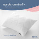 Подушка IDEIA 40x60 - Nordic Comfort plus стьобана на блискавці біла