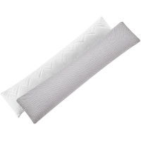 Подушка довга IDEIA 40x140 - Nordic Comfort Plus для сну та відпочинку з блискавкою та наволочкою сіра