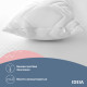 Подушка довга IDEIA 40x140 - Nordic Comfort Plus для сну та відпочинку з блискавкою біла