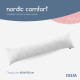 Подушка довга IDEIA 40x140 - Nordic Comfort Plus для сну та відпочинку з блискавкою біла