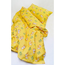 Постільна білизна Viluta ранфорс - 20122 жовта підліткова