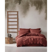 Постільна білизна Buldans - Agora burnt bordo бордовий євро Agora burnt bordo