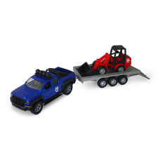 Ігровий набір - Позашляховик з причіпом і навантажувачем (світло, звук)