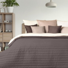 Покривало IDEIA - Стиль Люкс двостороннє шоколад/бежевий 220*240
