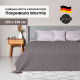Покривало IDEIA - Warmis Sei Design двостороннє сірий/бежевий 220*240