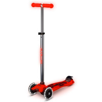 Самокат Micro серії Maxi Deluxe Glow LED – Червона аура
