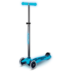 Самокат Micro серії Maxi Deluxe Glow LED – Синій кришталь