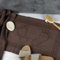 Рушник махровий для ніг Aisha Hotel — Ніжки коричневий 50x70 (650 г/м2)