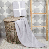 Простирадло махрове Aisha - Ai-home світло-сірий 150*200