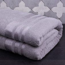Простирадло махрове Aisha - Ai-home світло-сірий 150*200