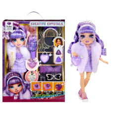 Ігровий набір з лялькою Rainbow High серії Creative Crystals - Віолетта
