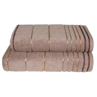 Рушник Parisa Home Stripe Cotton - D-272 капучино 70*140 (600 г/м2)