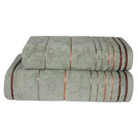 Рушник Parisa Home Stripe Cotton - D-272 оливковий 70*140 (600 г/м2)
