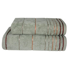 Рушник Parisa Home Stripe Cotton - D-272 оливковий 70*140 (600 г/м2)