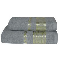 Рушник Parisa Home - J-022 Caesar світло-сірий 70*140 (430 гр/м2)