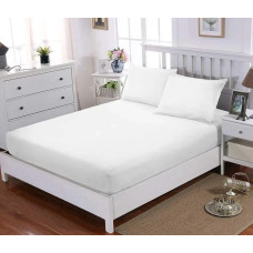 Простирадло на гумці Viluta ранфорс - 120x200+25 Білий