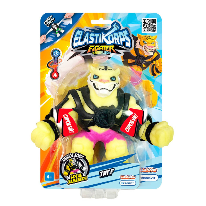 Стретч-іграшка Elastikorps серії Fighter Kamaleon – Боєць-хамелеон Стретч-іграшка Elastikorps серії Fighter Kamaleon – Боєць-хамелеон
