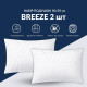 Набір із двох подушок IDEIA 50x70 - Breeze на блискавці штучний пух білий
