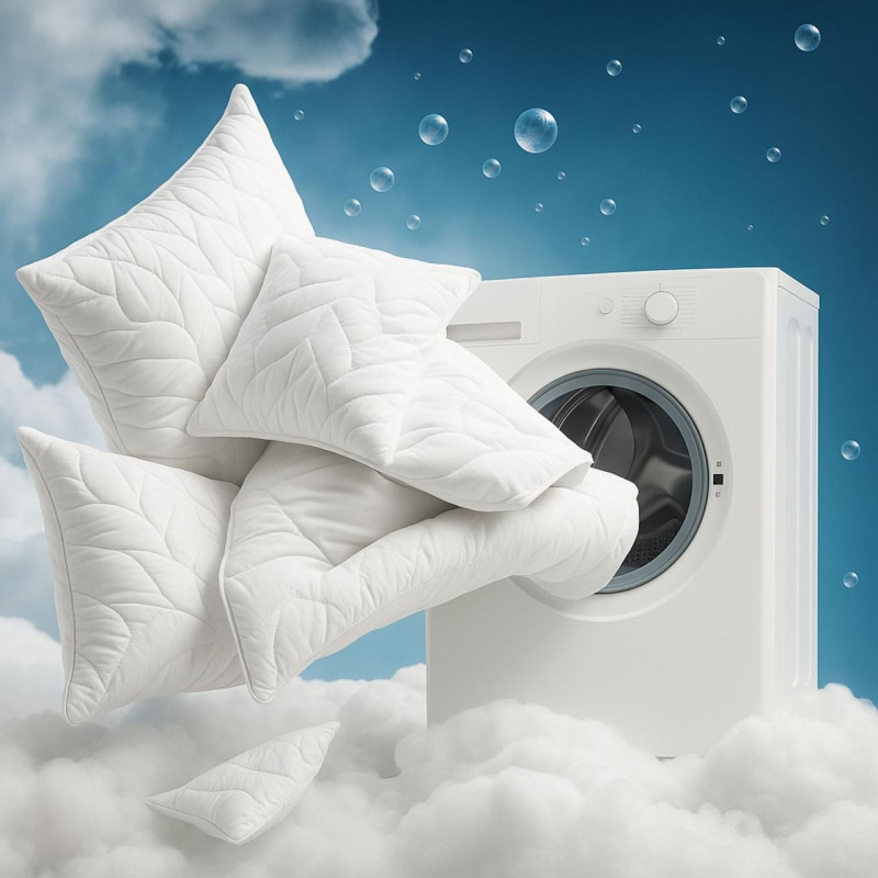 Набір із двох подушок IDEIA 50x70 - Breeze на блискавці штучний пух білий Набір із двох подушок IDEIA 50x70 - Breeze на блискавці штучний пух білий