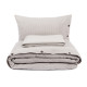 Постільна білизна Lotus Home Washed cotton - Pinstripe kahve-bej полуторний