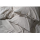 Постільна білизна Lotus Home Washed cotton - Pinstripe kahve-bej полуторний
