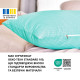 Подушка довга IDEIA 40x140 - Nordic Comfort Plus для сну та відпочинку з блискавкою та наволочкою М'ята