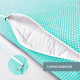 Подушка довга IDEIA 40x140 - Nordic Comfort Plus для сну та відпочинку з блискавкою та наволочкою М'ята