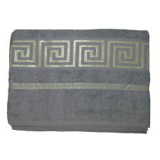Простирадло махрове Parisa - J-038 Caesar світло-сірий 200*220 (400 гр/м2)