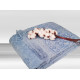Простирадло махрове Parisa Velour Premium - JV-144 блакитний 200*220 (500 гр/м2)