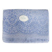 Простирадло махрове Parisa Velour Premium - JV-144 блакитний 200*220 (500 гр/м2)