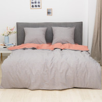 Постільна білизна Isleep Viluta ранфорс з простирадлом на гумці (160*200) - 25372 двоспальна