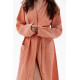 Халат-кімоно з льону Lotus Home — Madrida лососевий XS