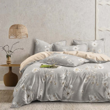 Постільна білизна Isleep Viluta ранфорс з простирадлом на гумці (160*200) - 24324 двоспальна