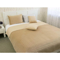 Покривало двостороннє Руно 150x220 см - Велюр Beige бежевий (22288)