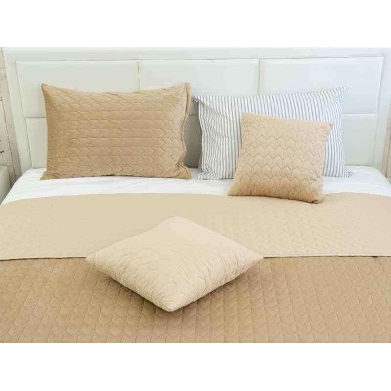 Покривало двостороннє Руно 150x220 см - Велюр Beige бежевий (22288) Покривало двостороннє Руно 150x220 см - Велюр Beige бежевий (22288)